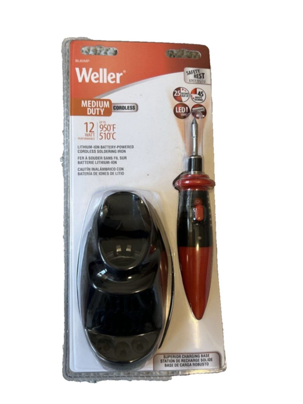 Weller Cordless Lithium-Ion Battery Powered Soldering Iron Medium Duty